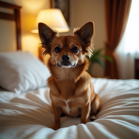 Рады видеть вас в гостях с воспитанным питомцем!